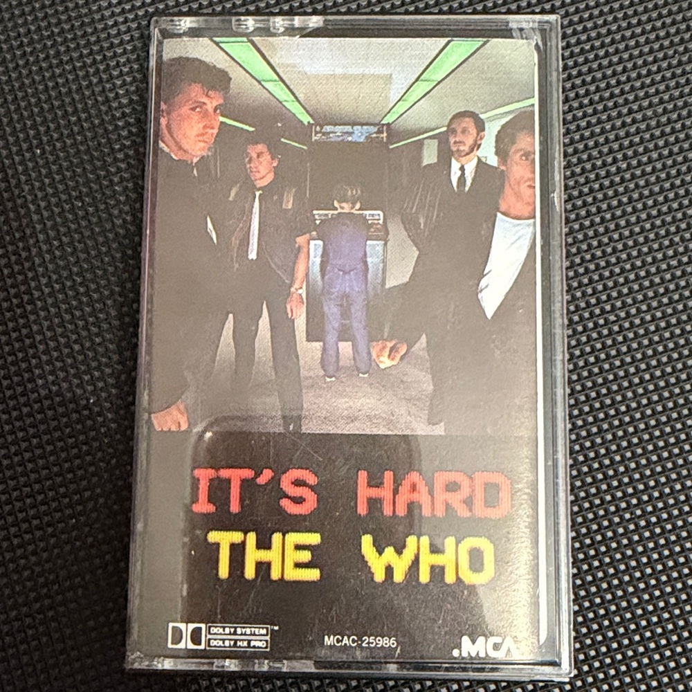 Vintage 80’s cassette tapes- The Who -  It’s Hard 1982